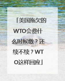 美国拖欠的WTO会费什么时候缴？还续不续？WTO这样回应